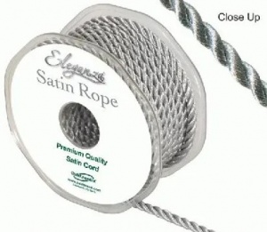 Satin Rope 5.5mm x 10m Metallic Silver